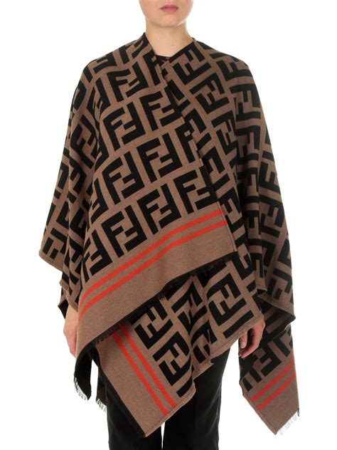 seidentücher fendi|Fendi poncho saks.